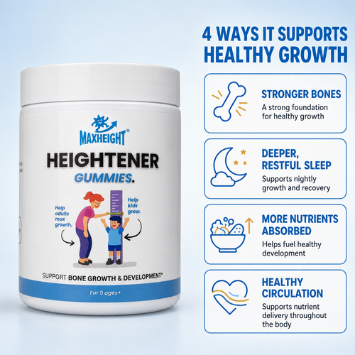 MaxHeight® Heightener Gummies — Natural 9-in-1 Growth & Bone Support to Help Your Child Reach Their Full Height Potential