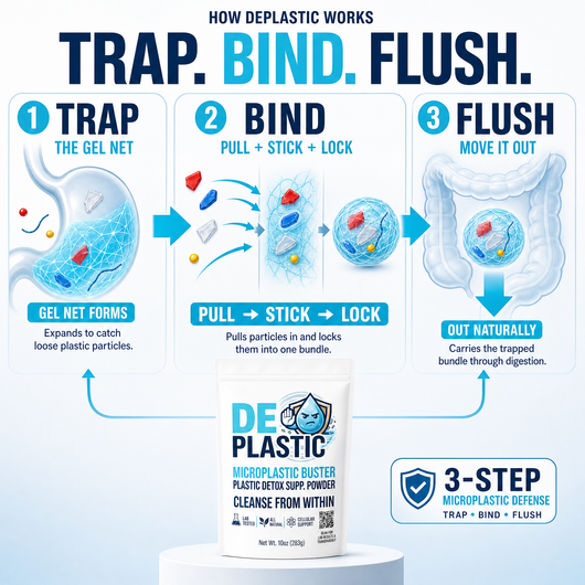 DEPLASTIC® Daily Microplastic Defense - Help Your Body Flush Microplastics & Fight Daily Inflammation From The Inside Out