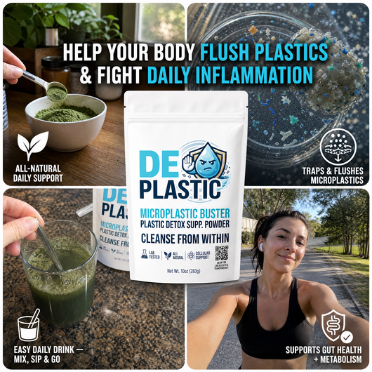 DEPLASTIC® Daily Microplastic Defense - Help Your Body Flush Microplastics & Fight Daily Inflammation From The Inside Out