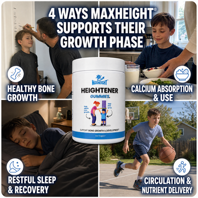 MaxHeight® Heightener Gummies — Natural 9-in-1 Growth & Bone Support to Help Your Child Reach Their Full Height Potential