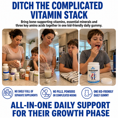 MaxHeight® Heightener Gummies — Natural 9-in-1 Growth & Bone Support to Help Your Child Reach Their Full Height Potential
